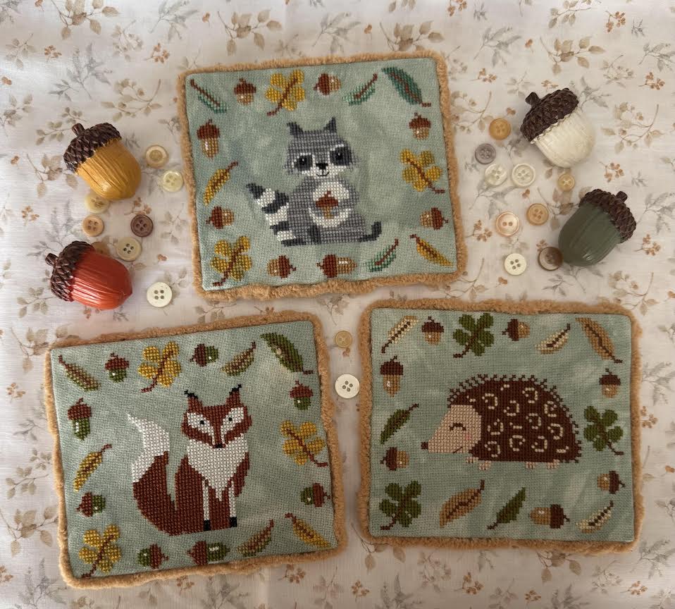 Wood Animals Series - Fox, Hedgehog, & Raccoon | Romy's Creations