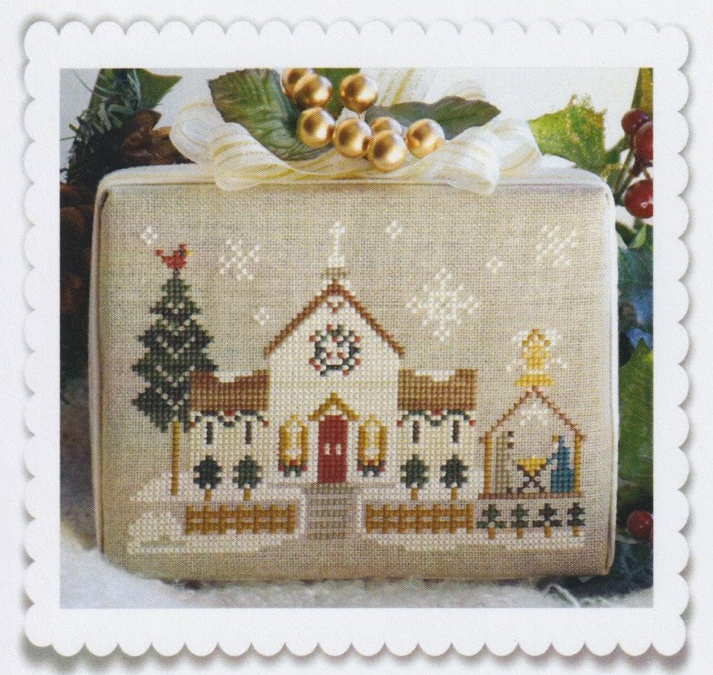 Hometown Holiday - Town Church (#606) | Little House Needleworks