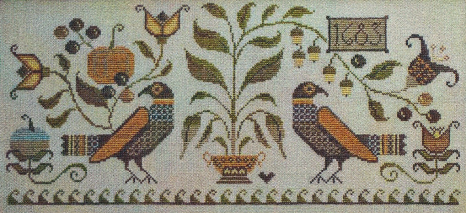 Autumn Fraktur (#436) | Plum Street Samplers