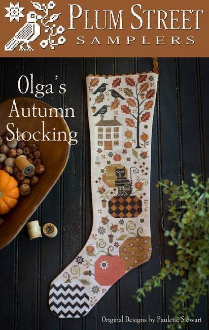 Olga's Autumn Stocking | Plum Street Samplers