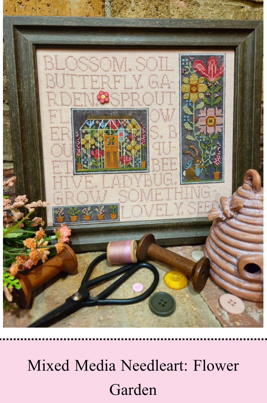 Mixed Media NeedleArt: Flower Garden | Quaint Rose