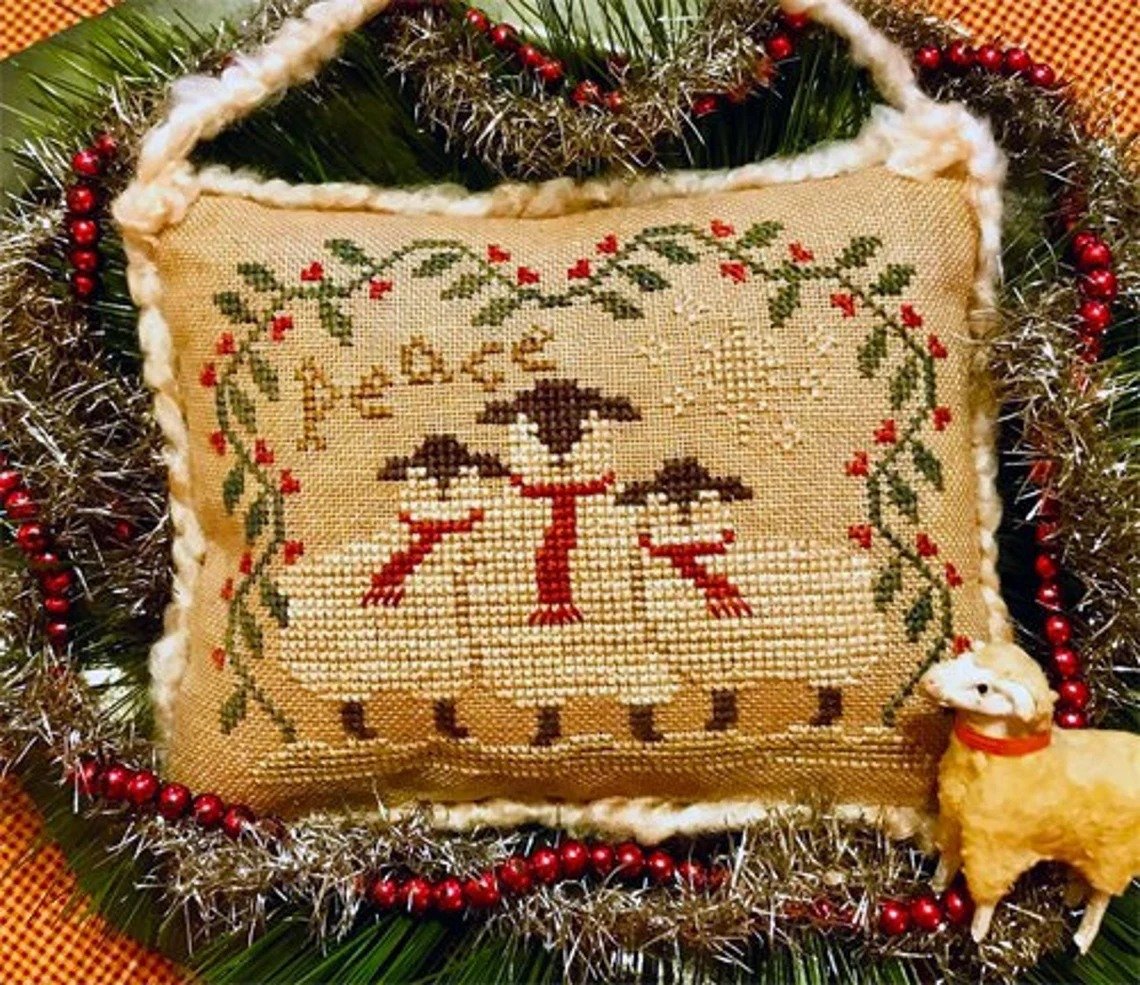 Wishing Ewe Christmas Peace | (#703) Homespun Elegance