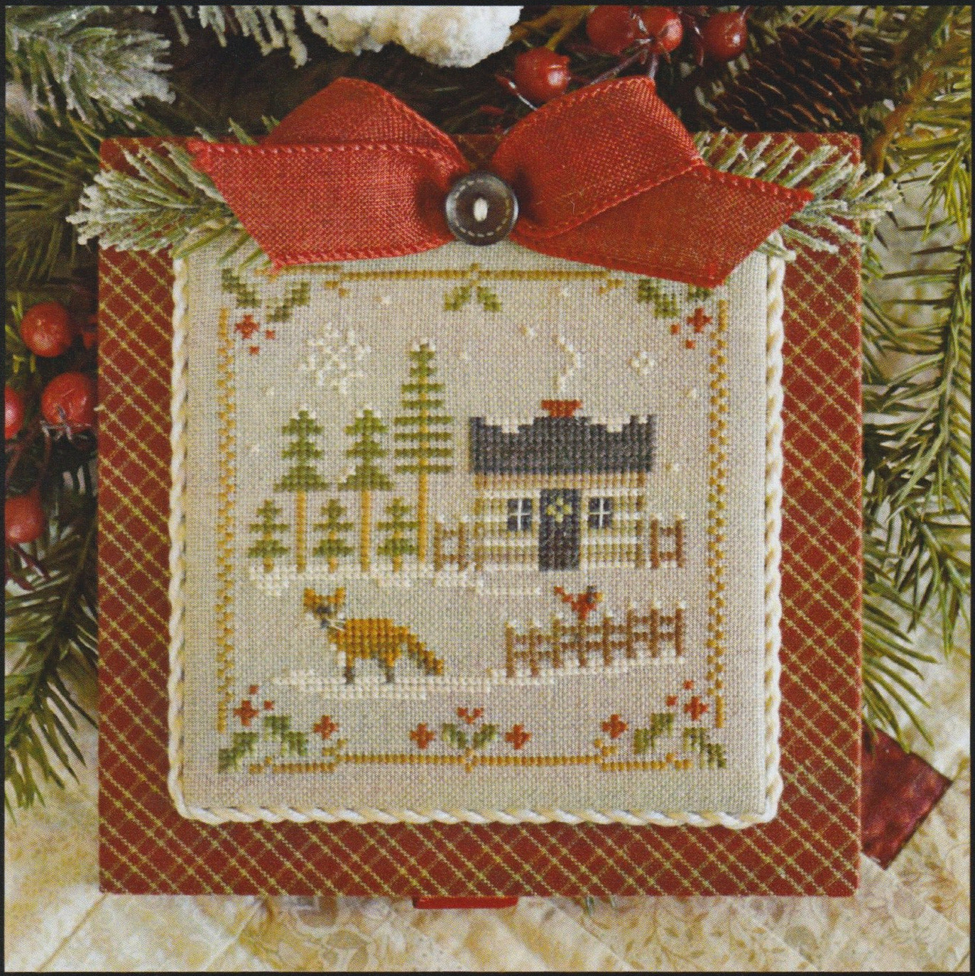 Log Cabin 3 - Fox (#610) | Little House Needleworks