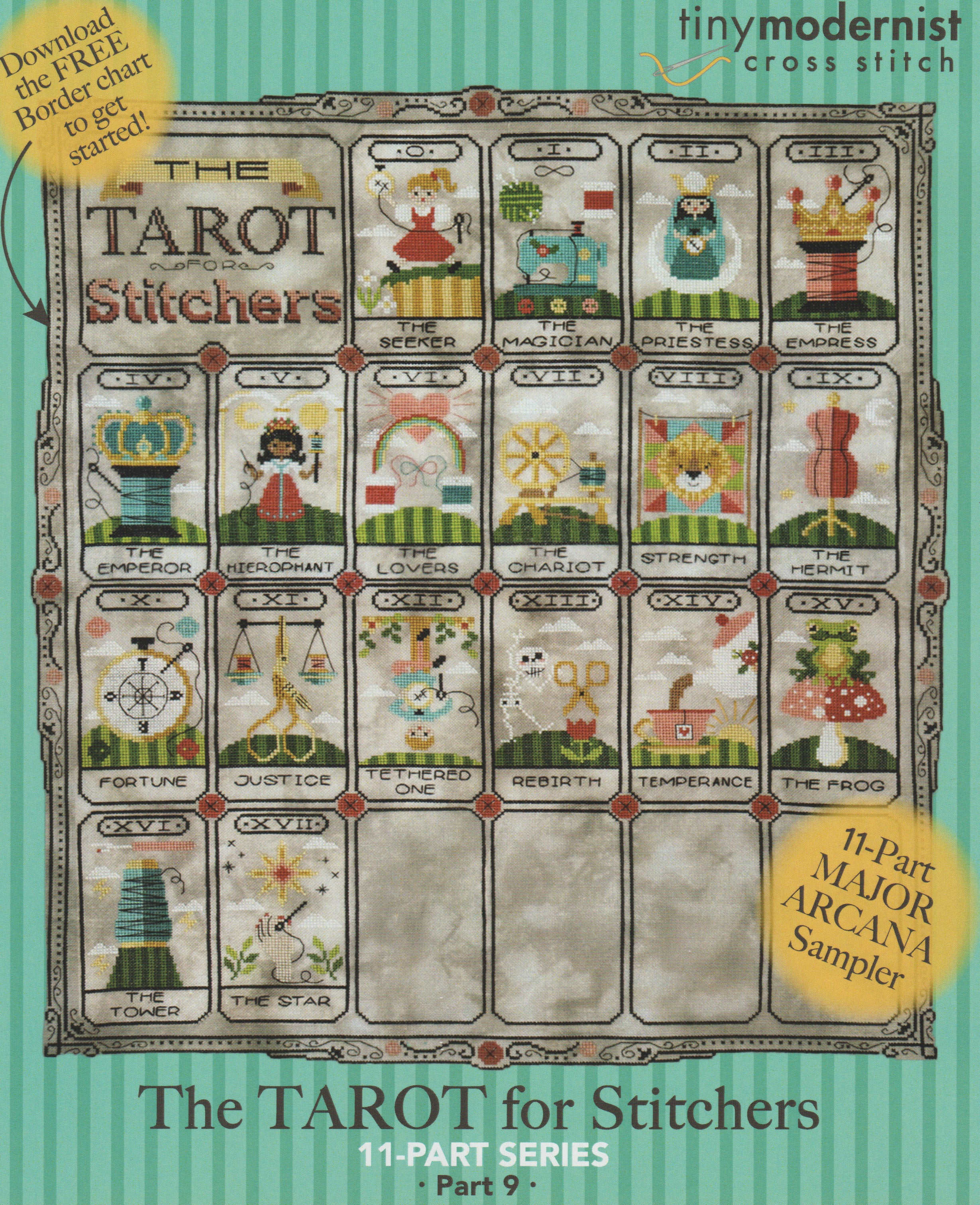 Tarot For Stitchers 9 | Tiny Modernist Inc