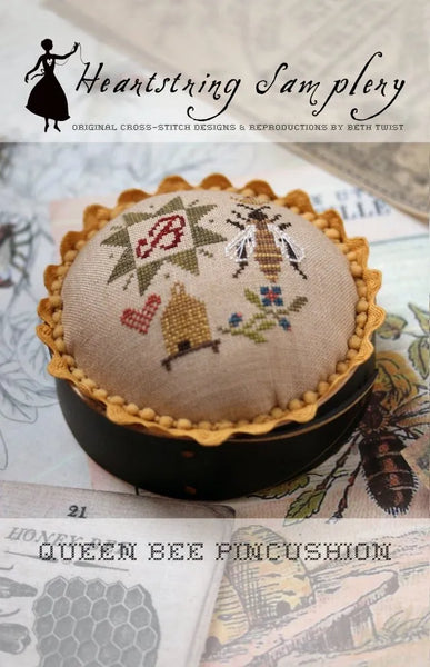 Queen Bee Pincushion | Heartstring Samplery – Liberty Hill Needleworks, LLC