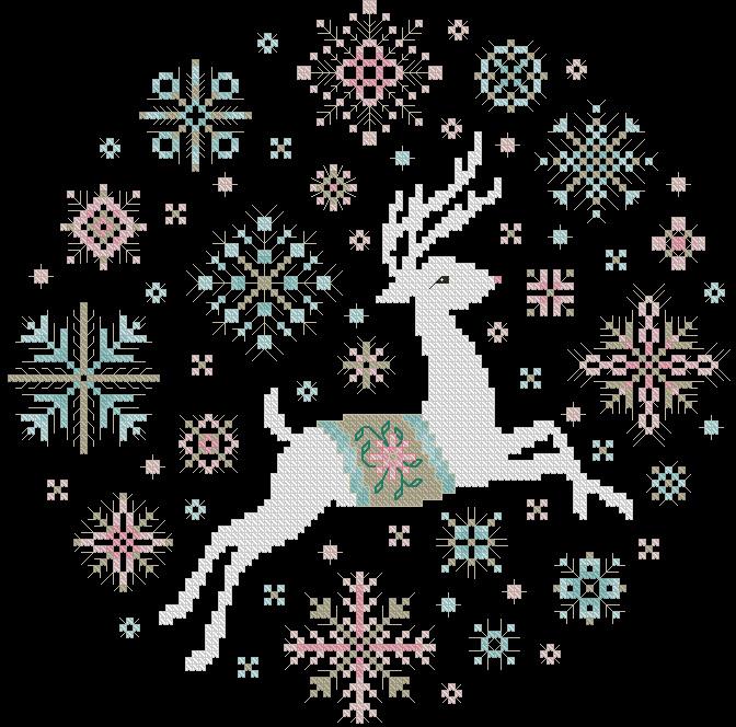 Snowflake Reindeer | Kitty & Me Designs