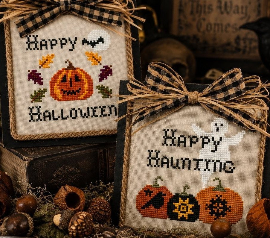 Gourds & Ghosts | Plum Pudding NeedleArt