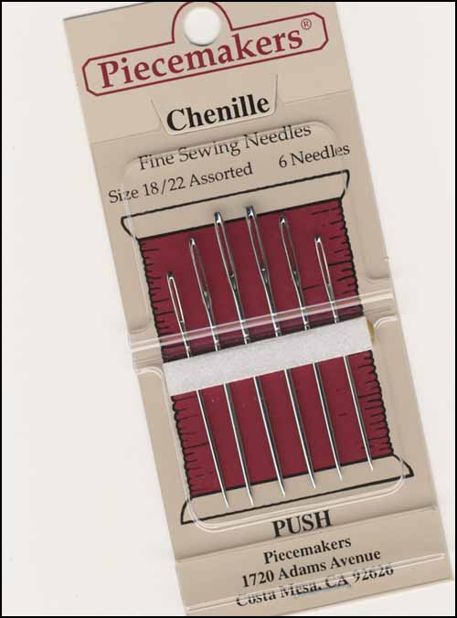 Piecemakers Chenille Needles Size 18/22 | Piecemakers