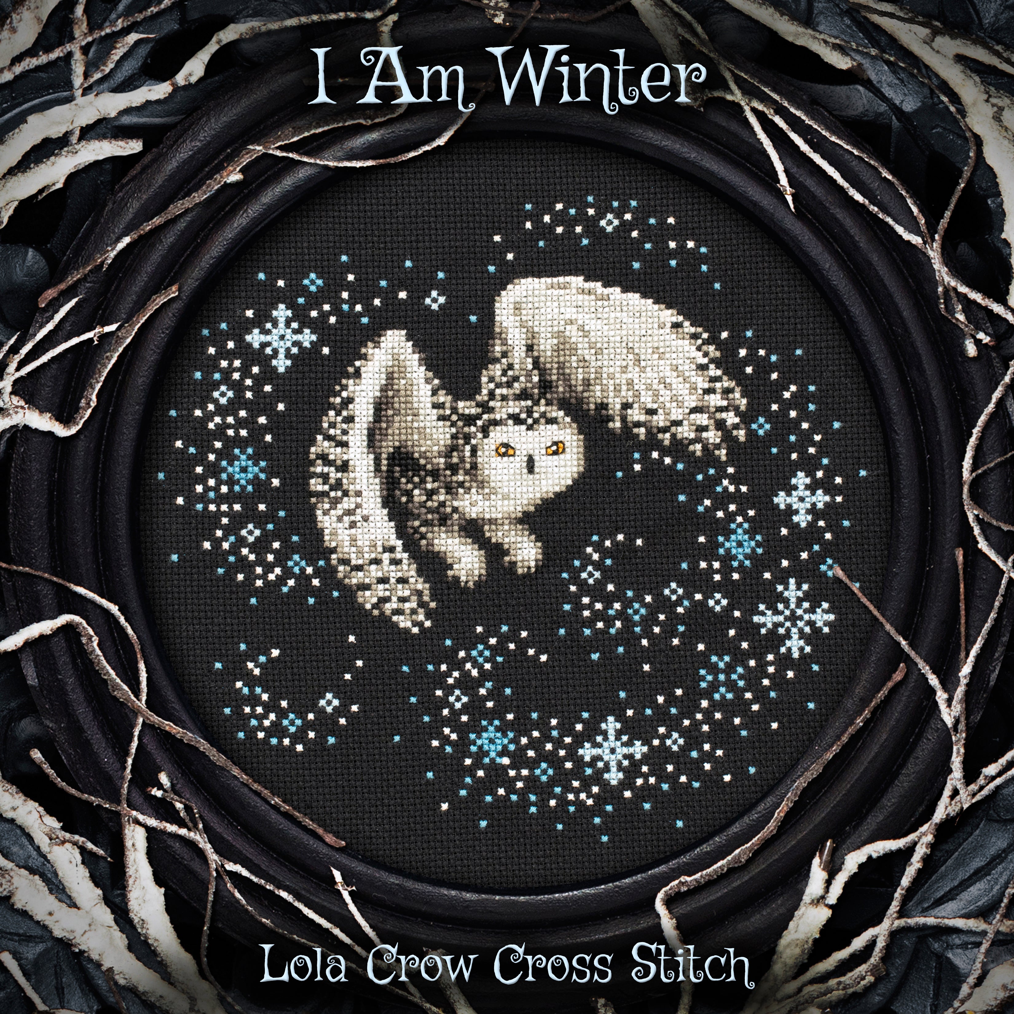 I Am Winter | Lola Crow Cross Stitch
