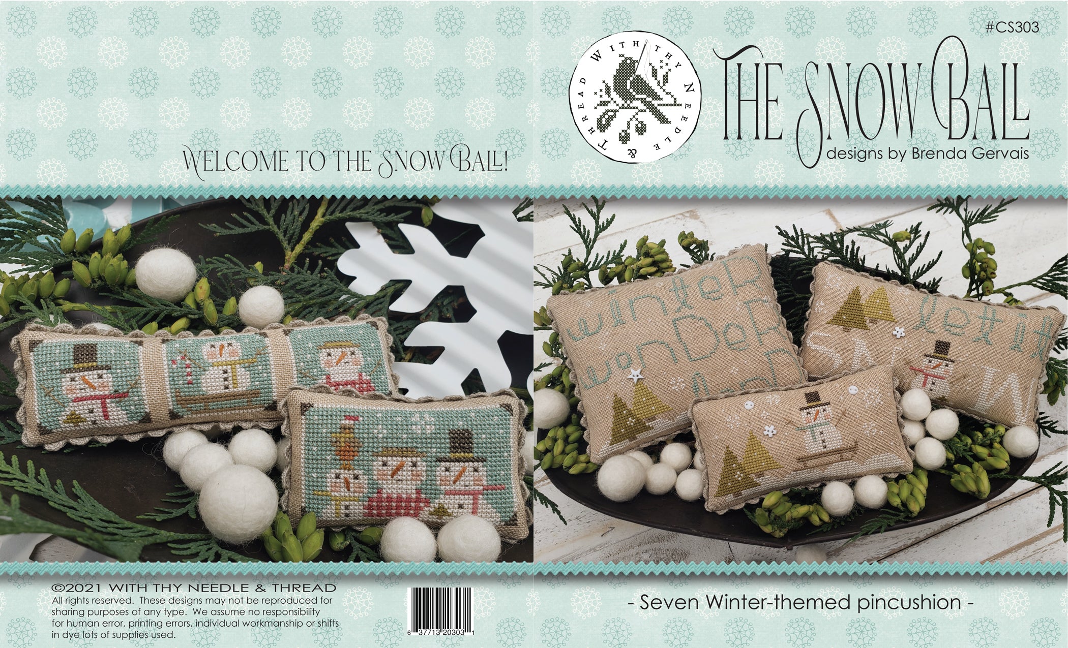 The Snow Ball (#1054) | With Thy Needle & Thread