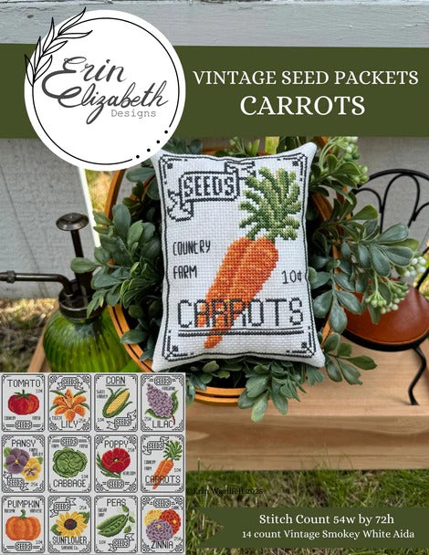 Vintage Seed Packets - Carrots | Erin Elizabeth Designs