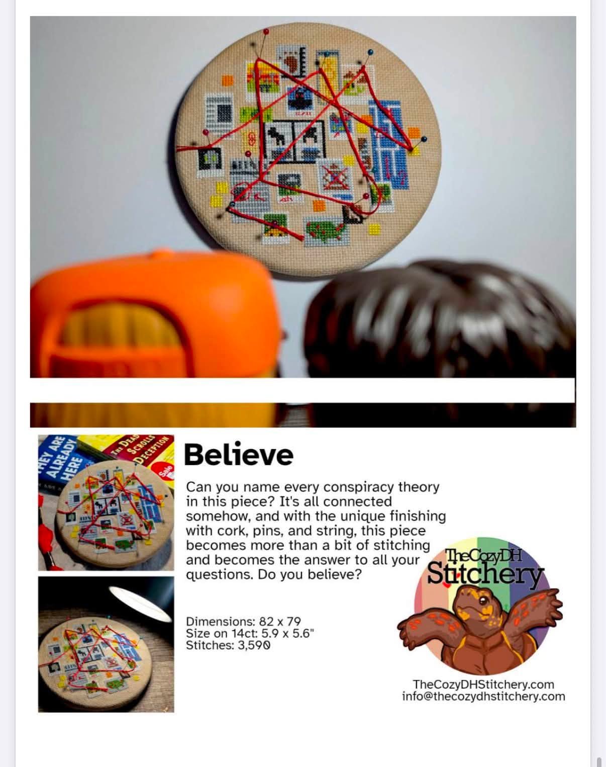 Believe | The Cozy DH Stitchery