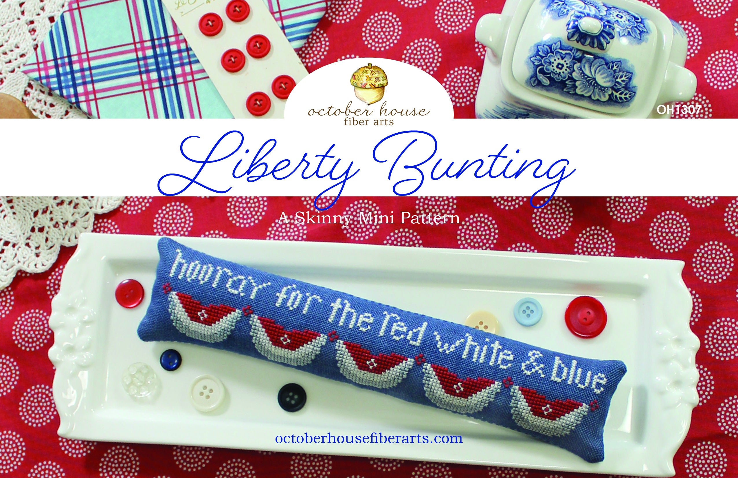 Liberty Bunting | october house fiber arts