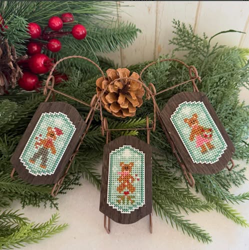 Three Bears Sled Ride | Little House Needleworks