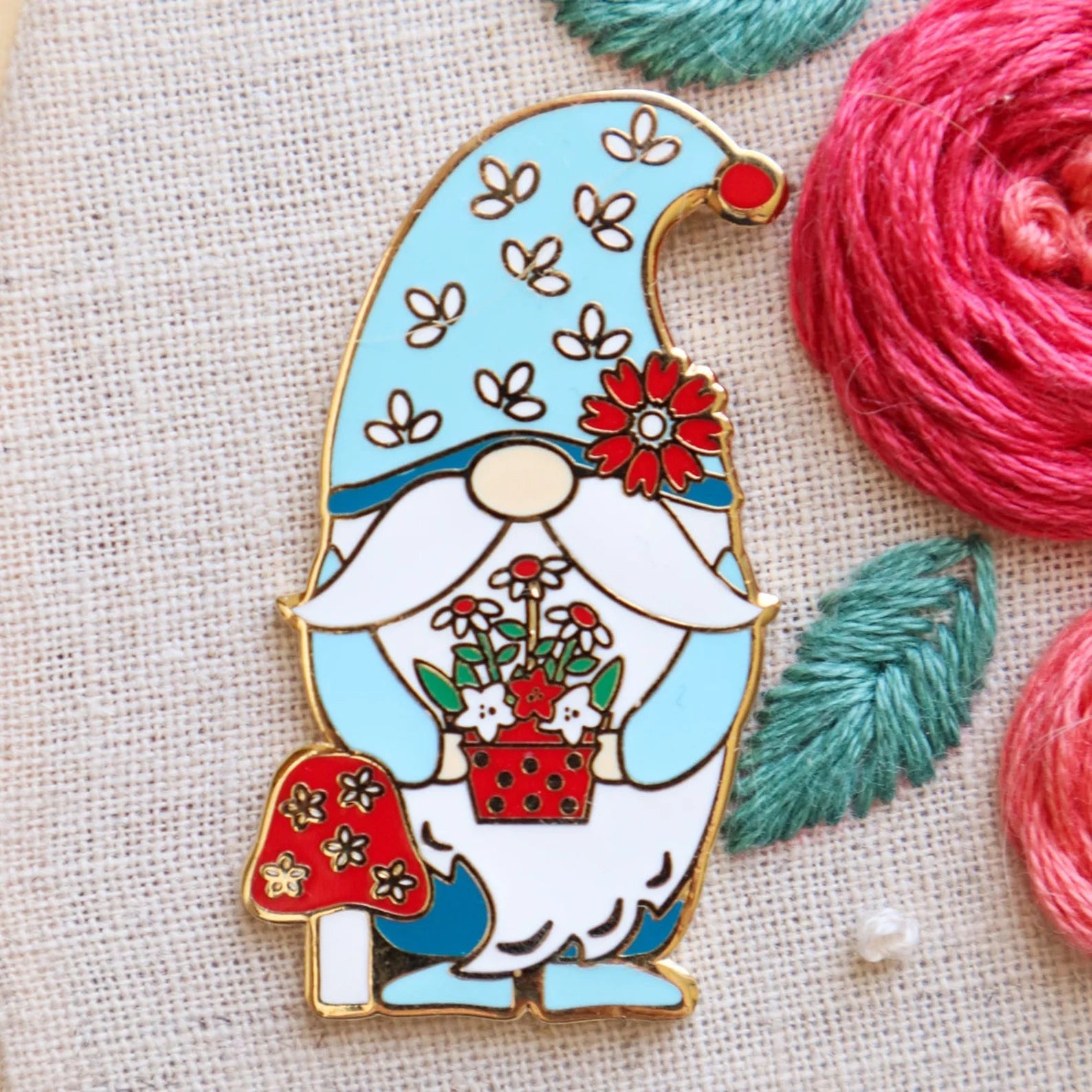 Spring Gnome Needle Minder | Flamingo Toes
