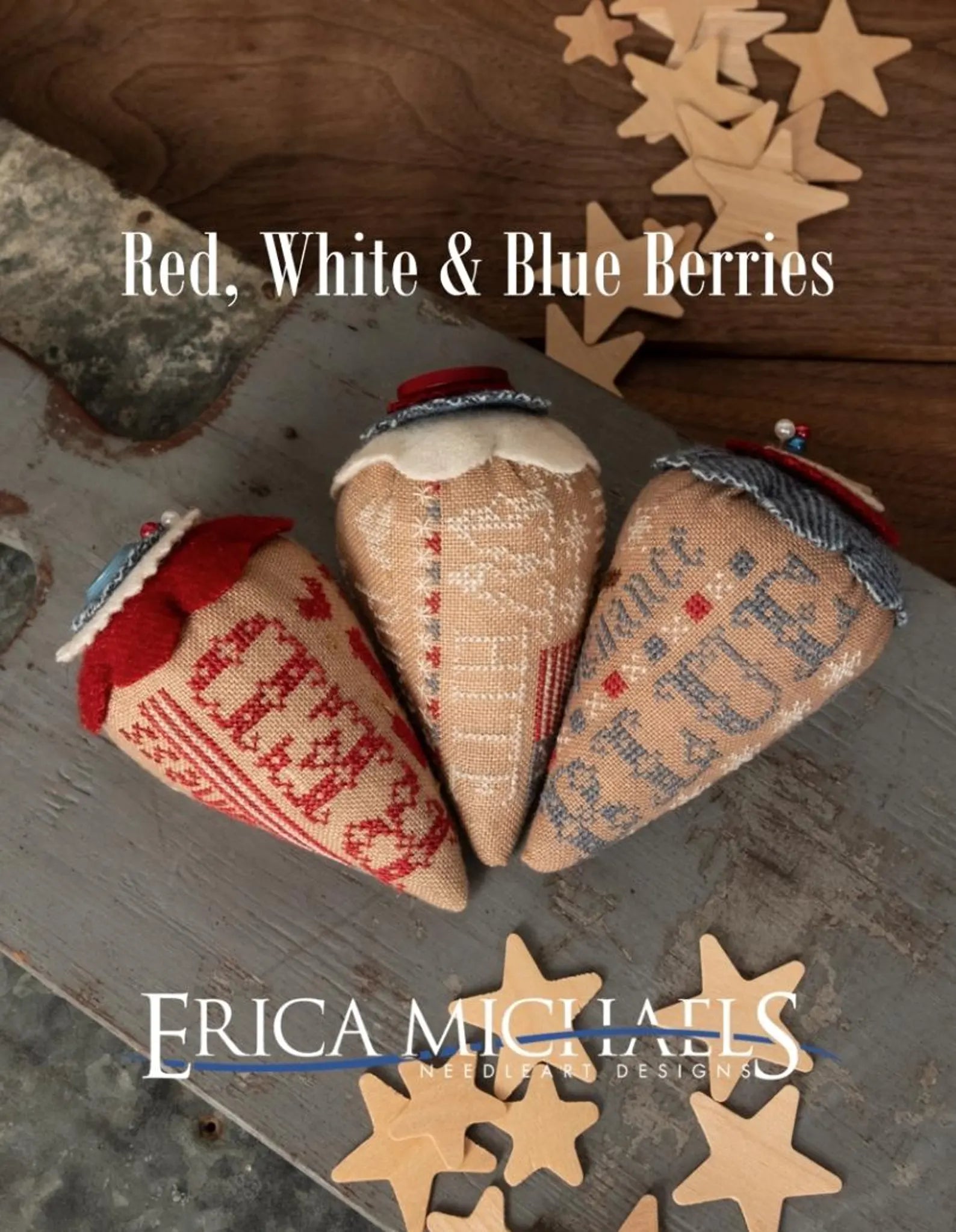 Red, White & Blue Berries | Erica Michaels Designs