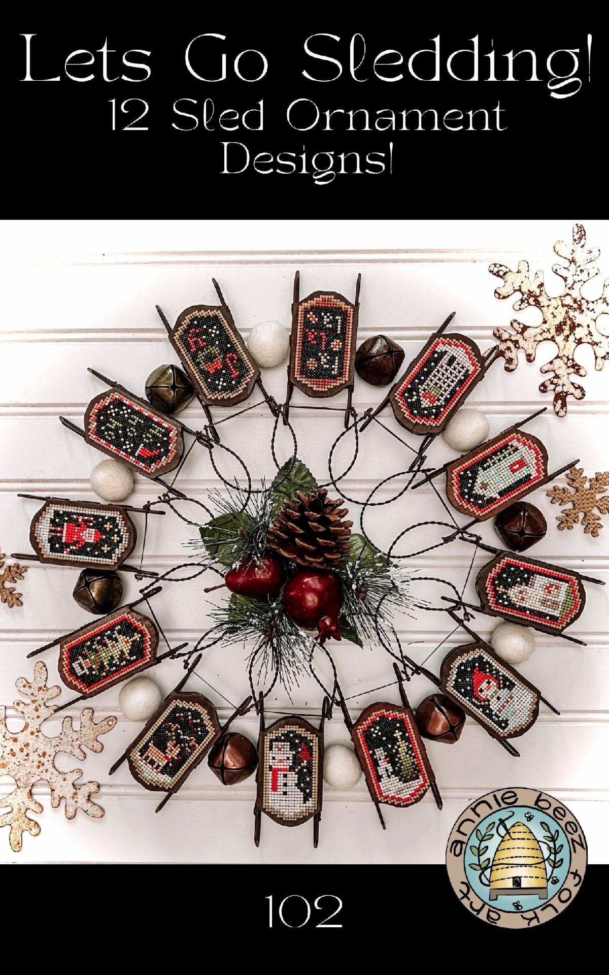 Let's Go Sledding | Annie Beez Folk Art