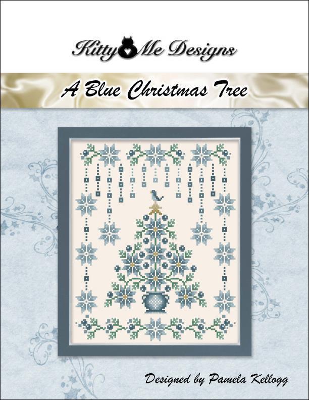 A Blue Christmas Tree | Kitty & Me Designs