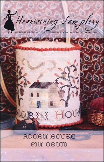 Acorn House Pin Drum (#1099) | Heartstring Samplery