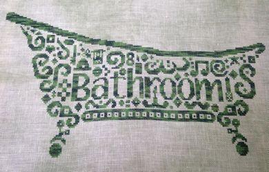 Tribal Bathroom - White Willow Stitching