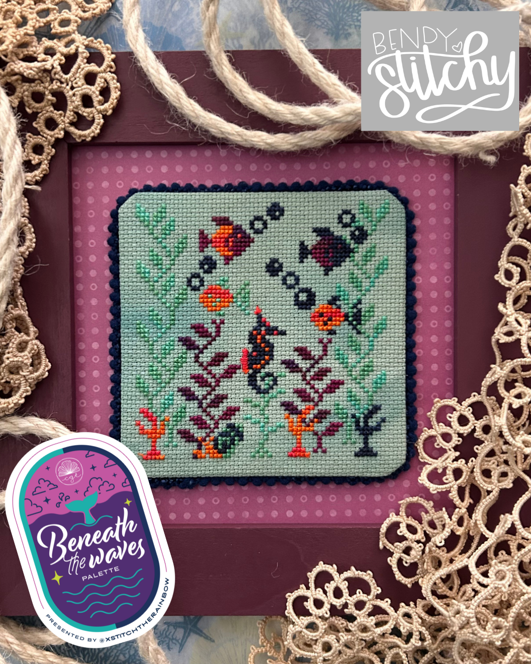 Summer Shoal | Bendy Stitchy Designs (via Stitchy Prose)