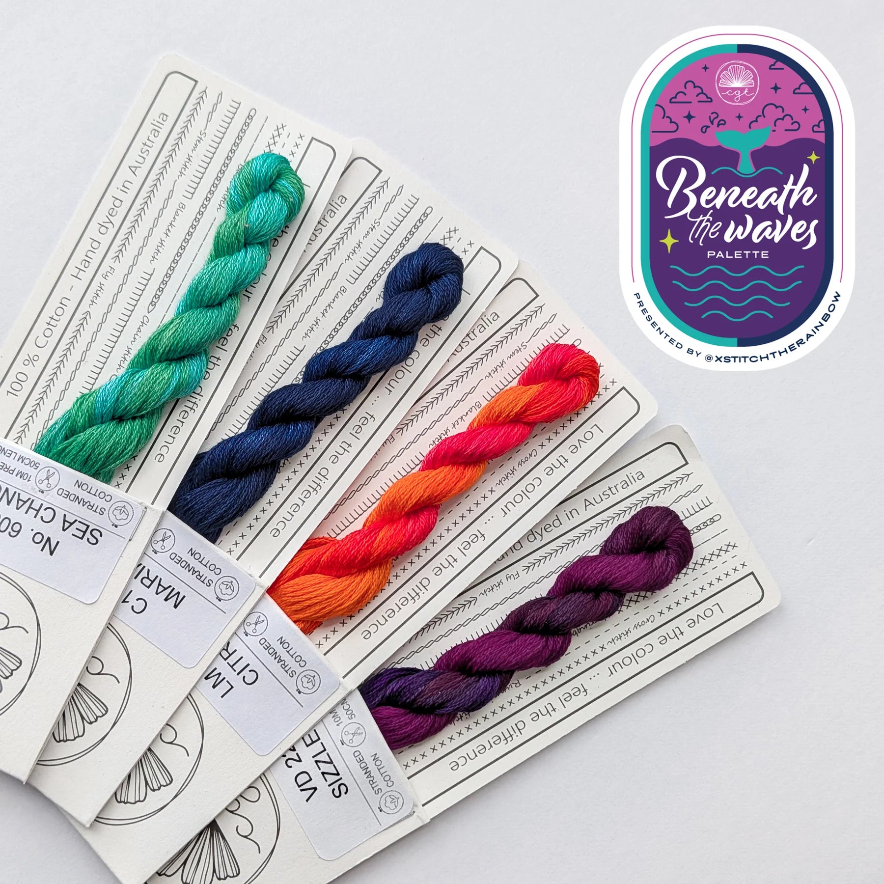 Beneath The Waves Palette Thread Pack | Cottage Garden Threads