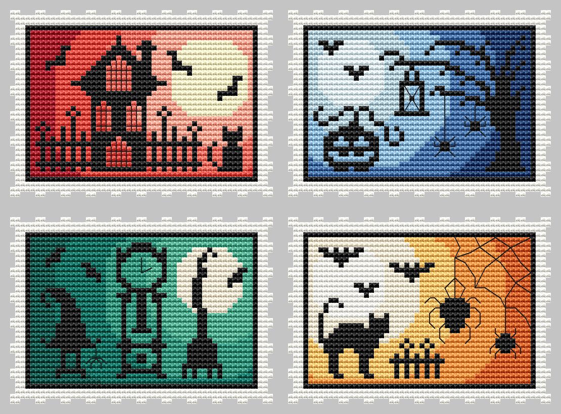 Halloween Stamps | Cute Embroidery by Kate