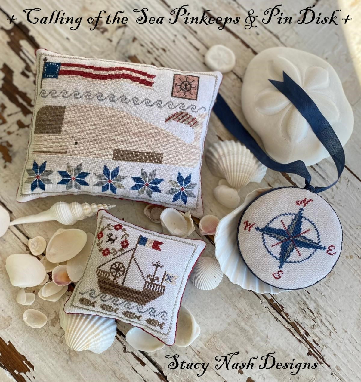 Calling of the Sea Pinkeeps & Pin Disk by Stacy Nash Designs | Stacy Nash Designs