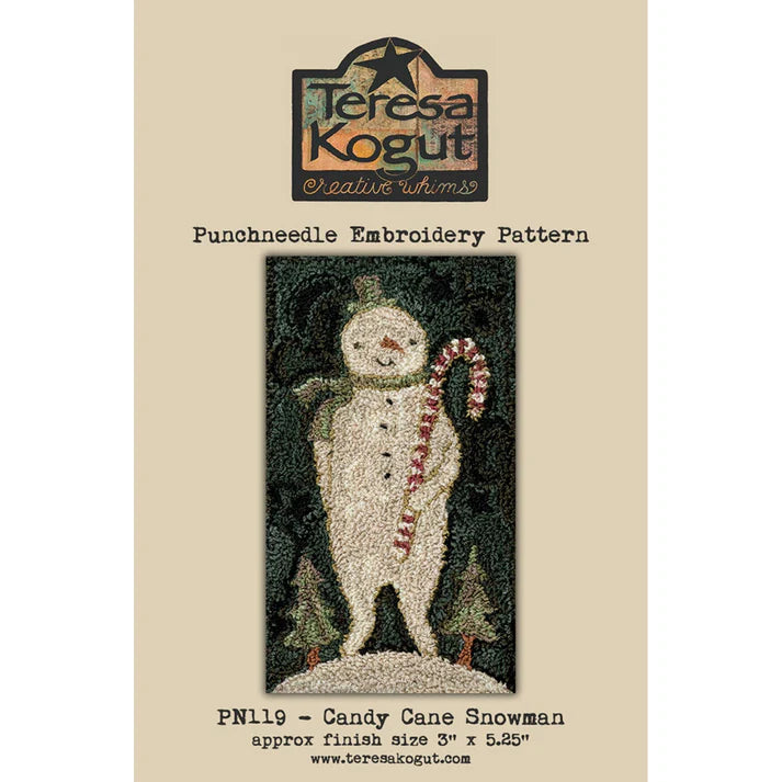 Candy Cane Snowman | Teresa Kogut