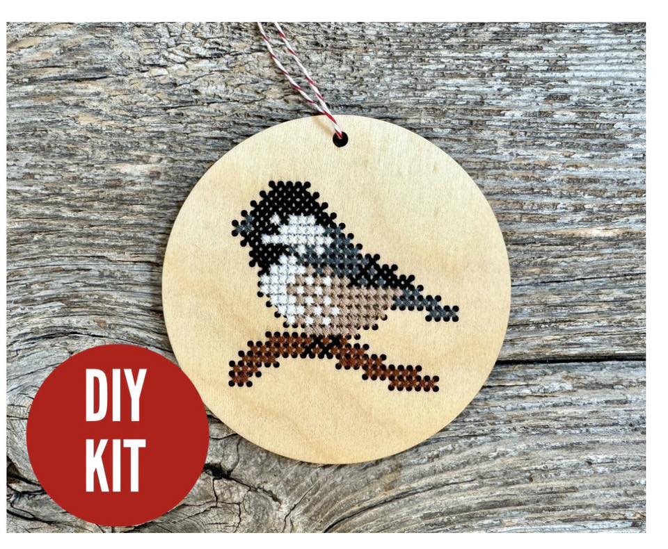 Chickadee Ornament Kit  | Canadian Stitchery