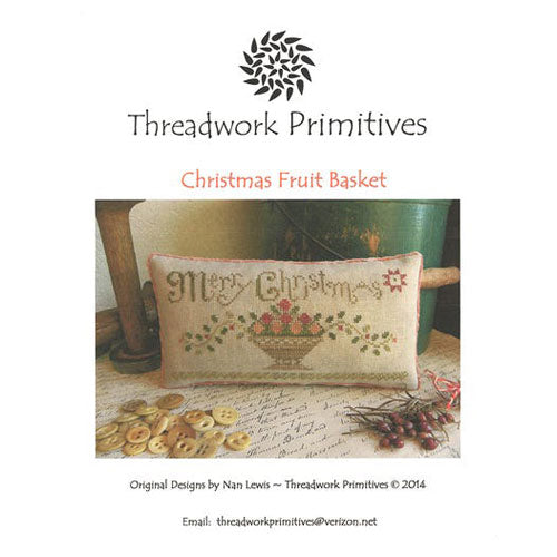 Christmas Fruit Basket (#609) | Threadwork Primitives