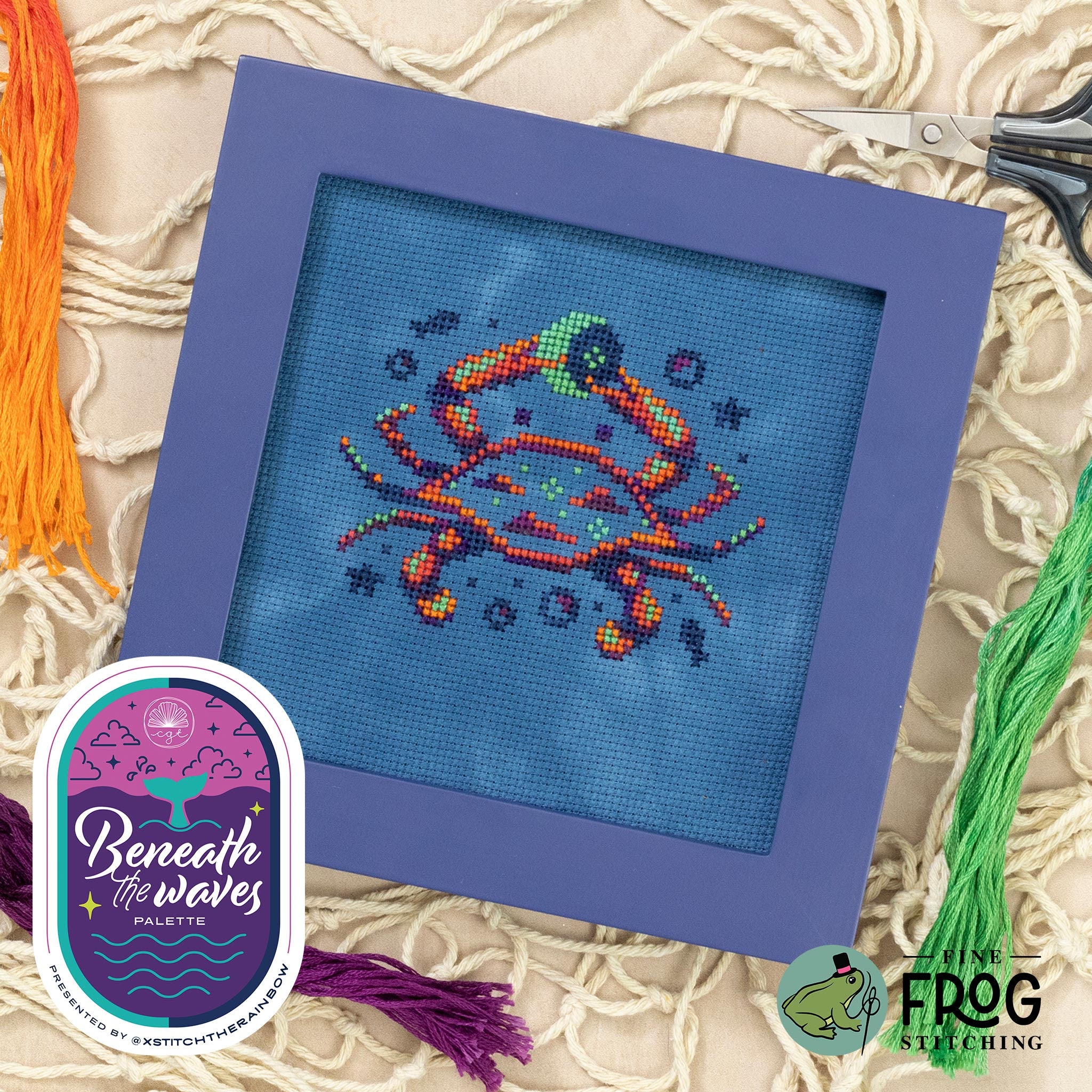 Crescent Crab | Fine Frog Stitching
