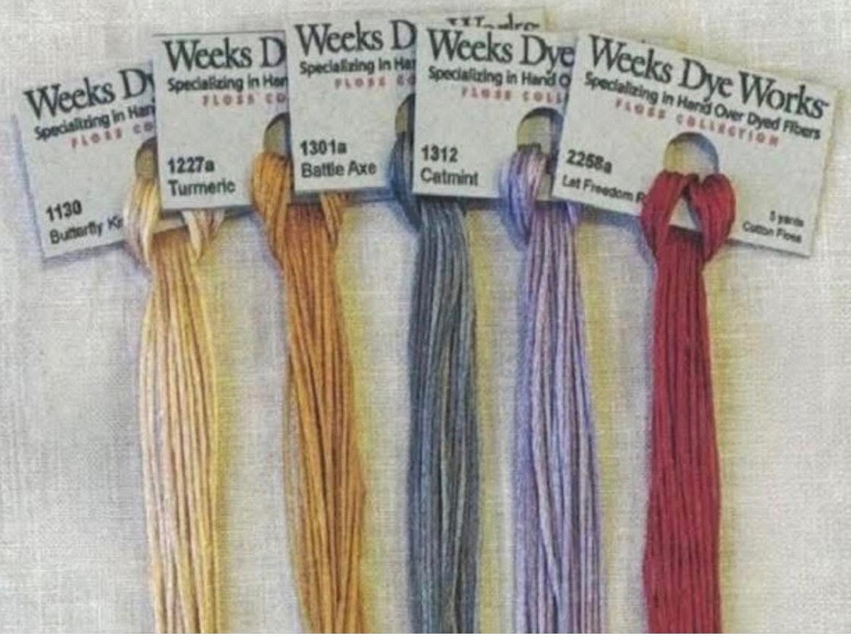 5 New Floss Colors (Nashville Exclusive) | Weeks Dye Works