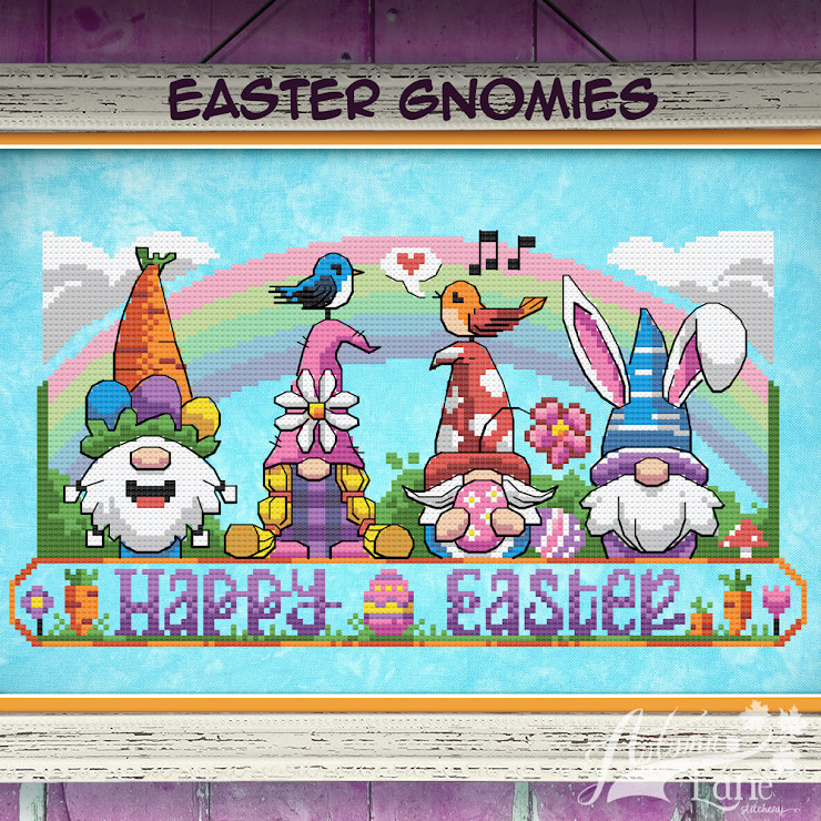 Easter Gnomies | Autumn Lane Stitchery