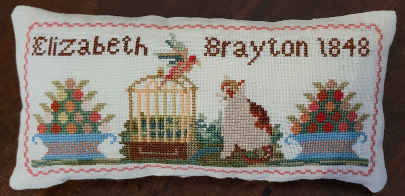 Elizabeth Brayton Cat Cushion | Crowsfeetstitching