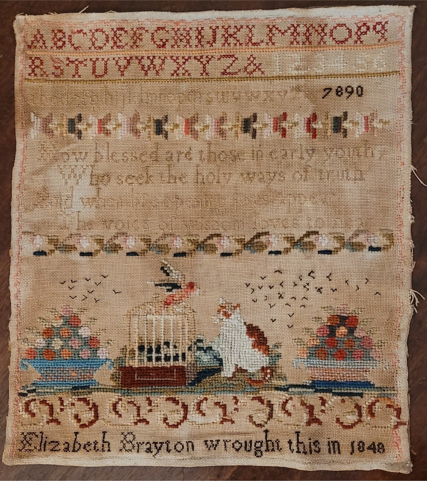 Elizabeth Brayton Sampler | Crowsfeetstitching