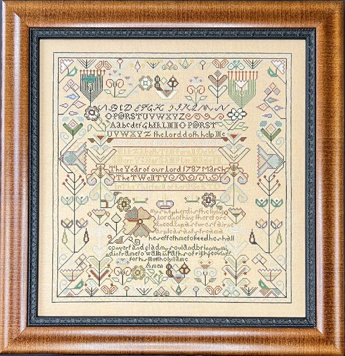 Elizabeth T. Dewsberry 1787 | Queenstown Sampler Designs