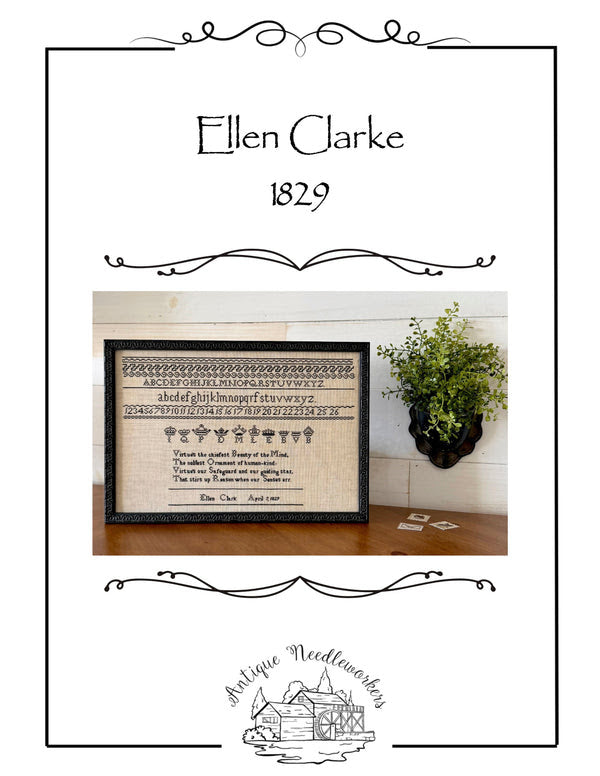 Ellen Clarke 1829 | Antique Needleworkers
