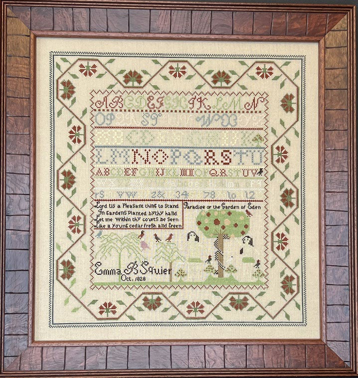 Emma B. Squier 1828 | Queenstown Sampler Designs