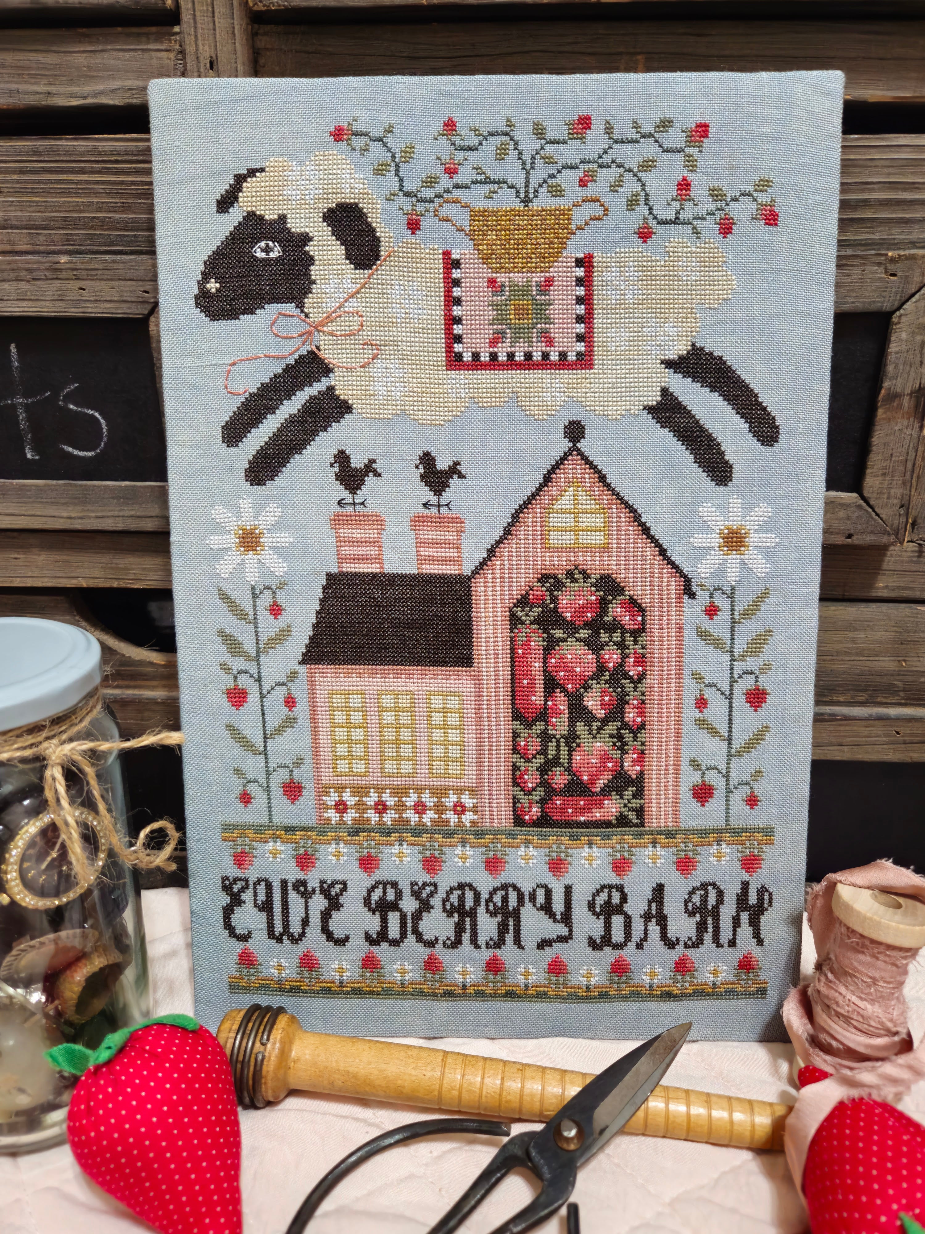 Ewe Berry Barn | Quaint Rose Needlearts