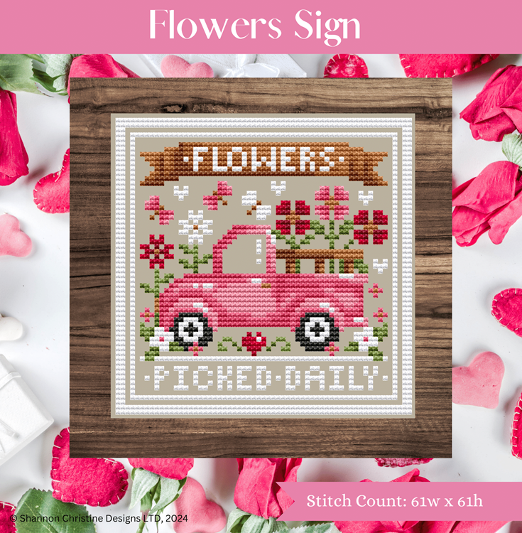 Flowers Sign (#197) | Shannon Christine Designs