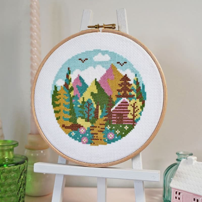 Forest Peaks | Caterpillar Cross Stitch
