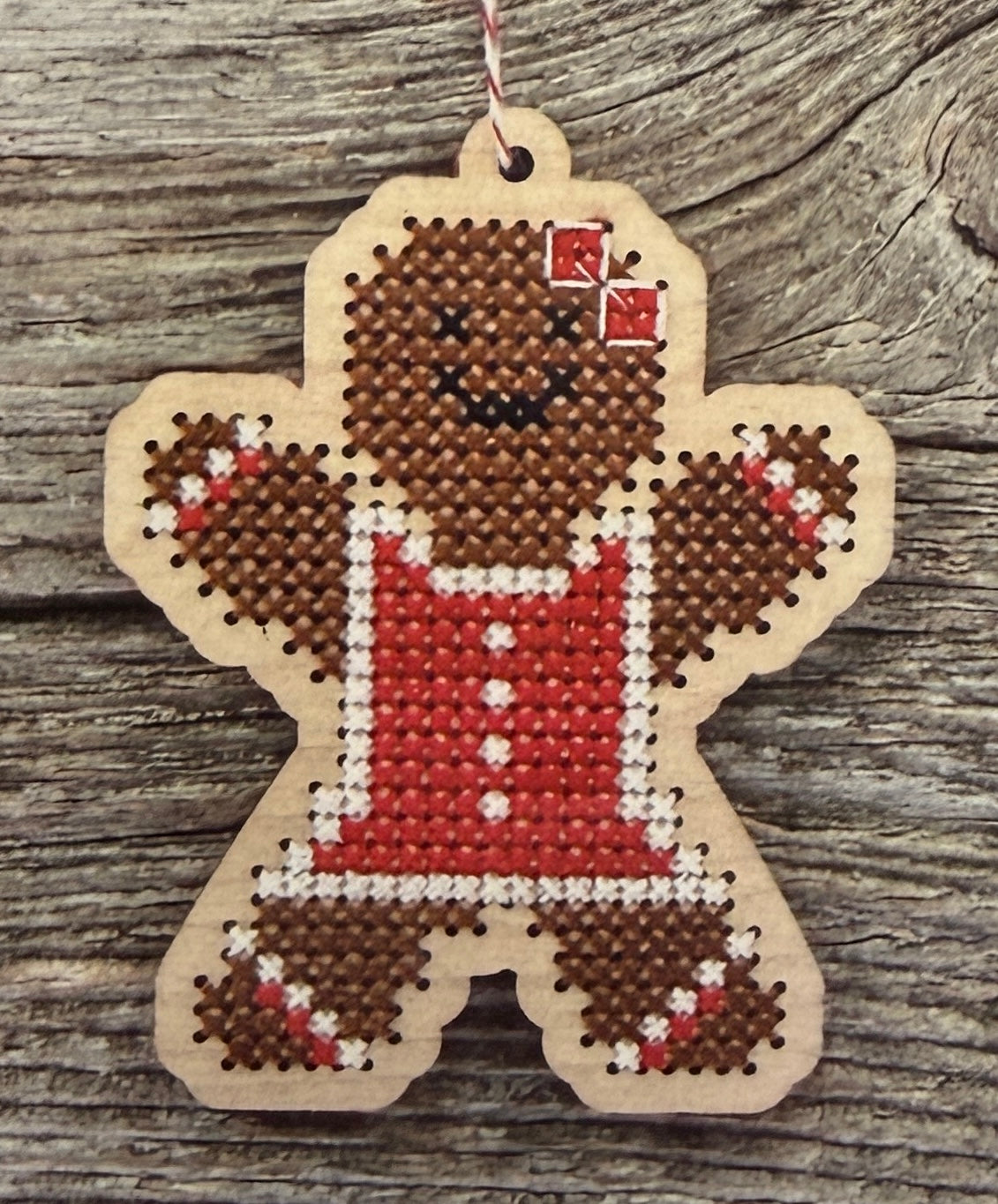 Gingerbread Girl Ornament Kit | Canadian Stitchery