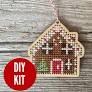 Gingerbread House Ornament Kit | Canadian Stitchery
