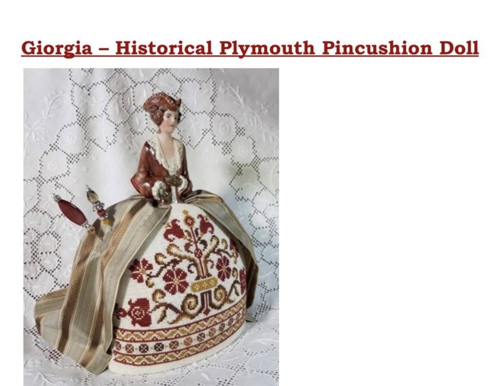 Giorgia Historical Plymouth Pincushion Doll Kit | Guilia Punti Antichi