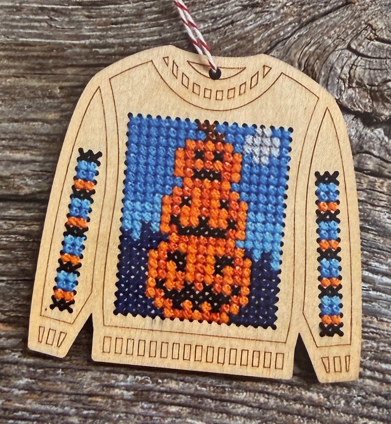 Halloween Ugly Sweater Ornament Kit | Canadian Stitchery