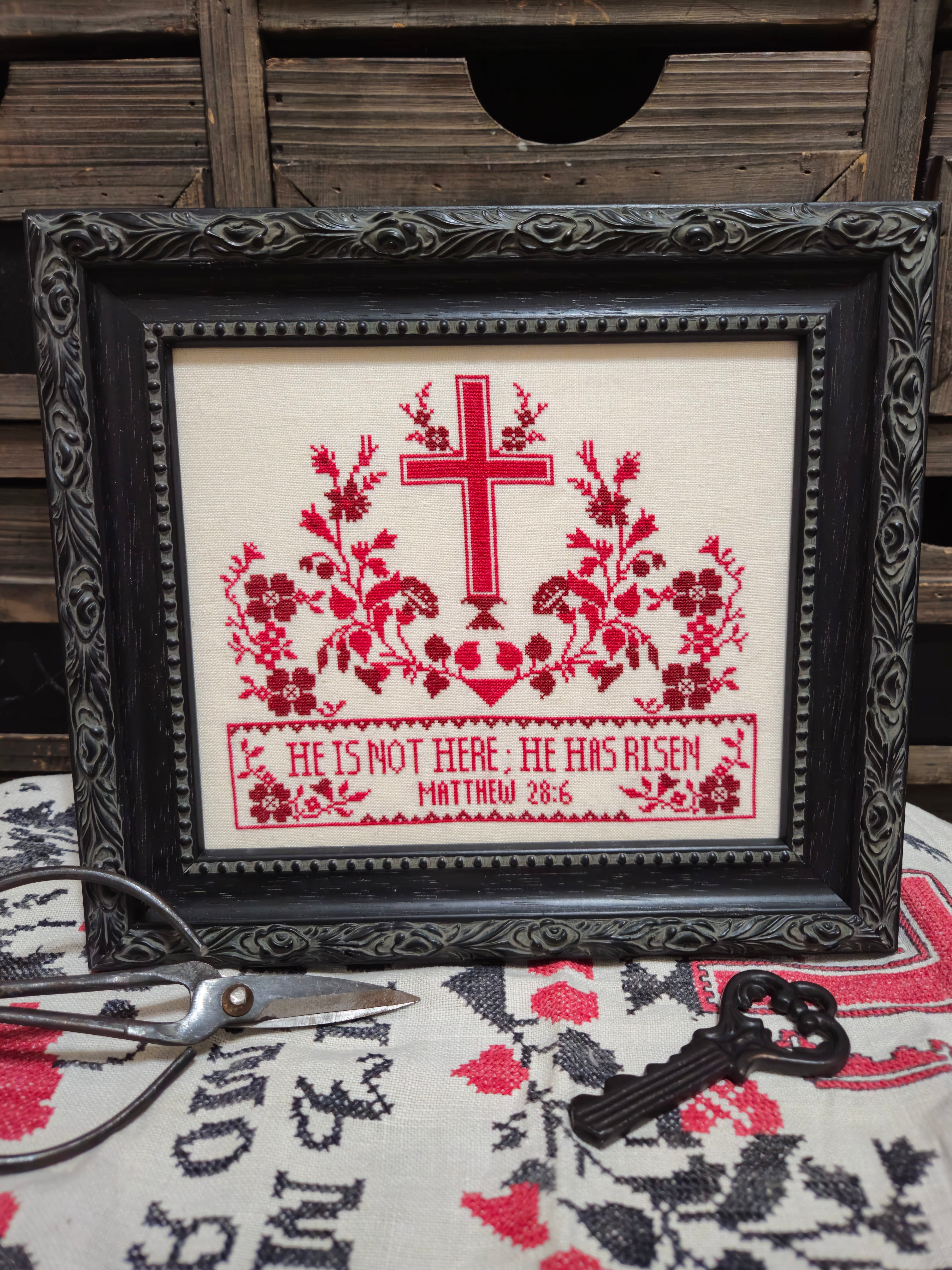 He Has Risen | Quaint Rose Needlearts