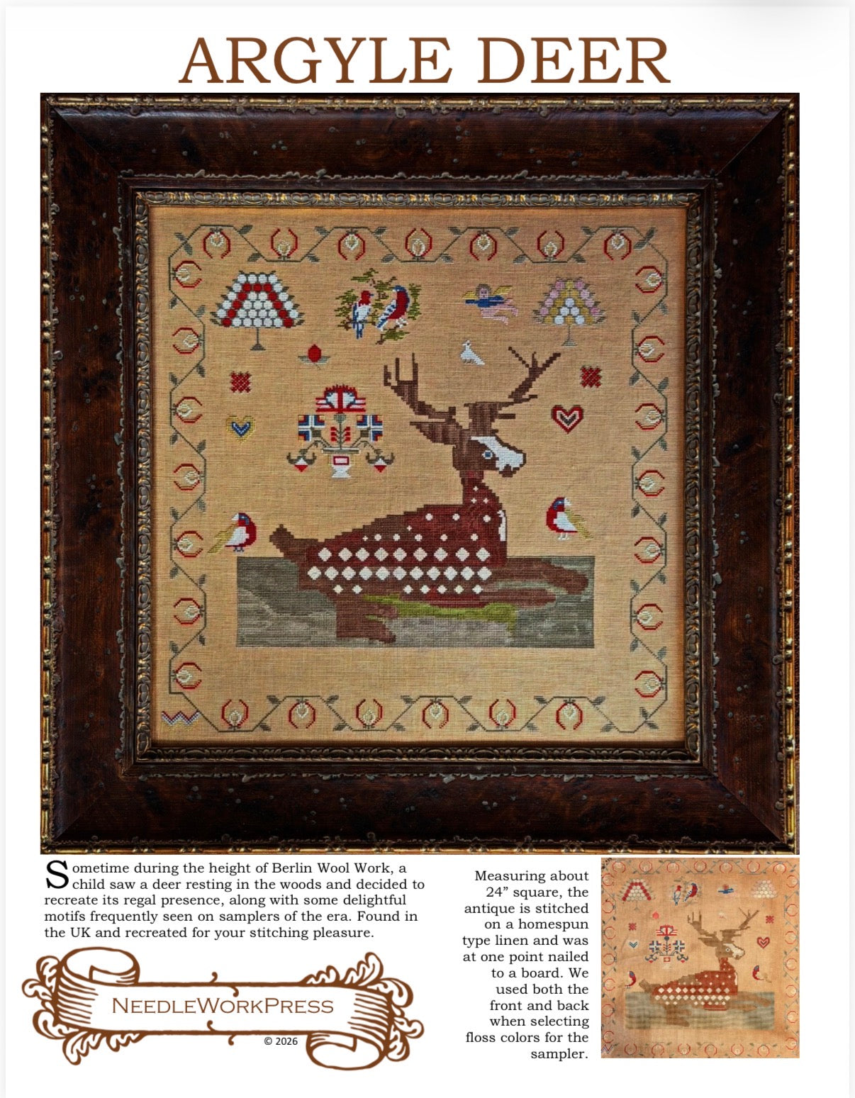 Argyle Deer | NeedleWorkPress