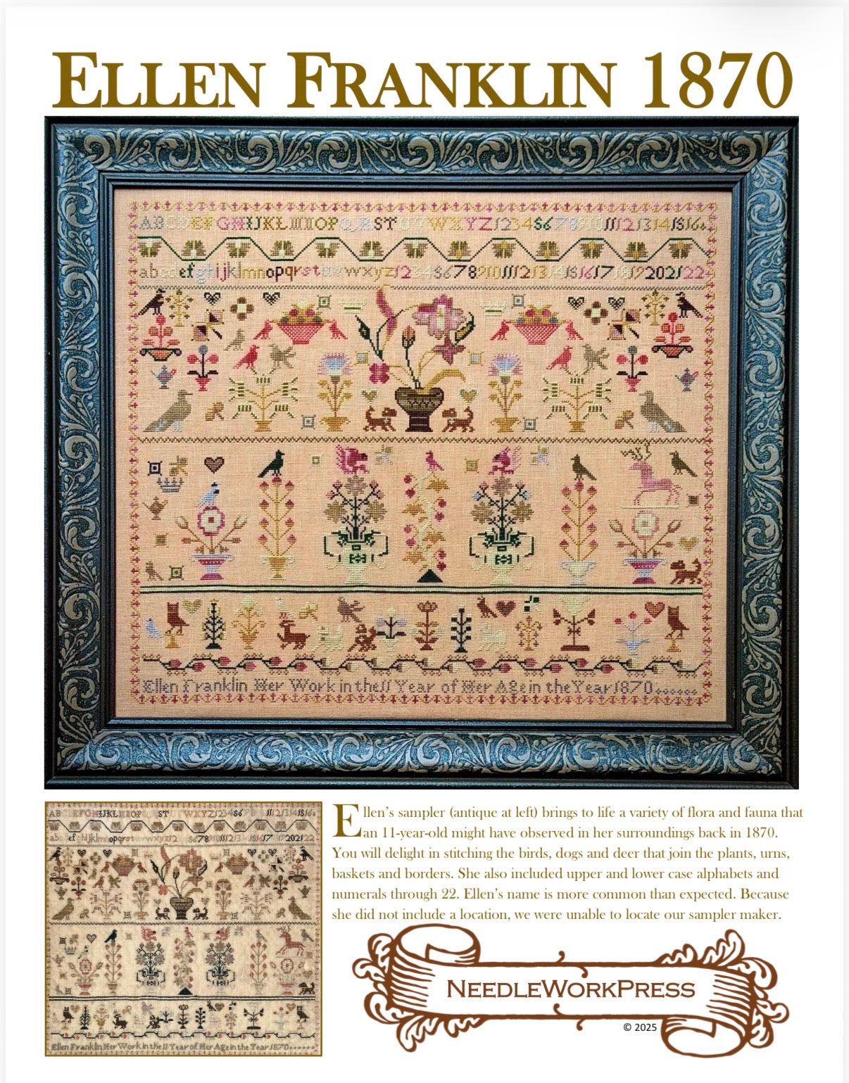 Ellen Franklin 1870 | NeedleWorkPress