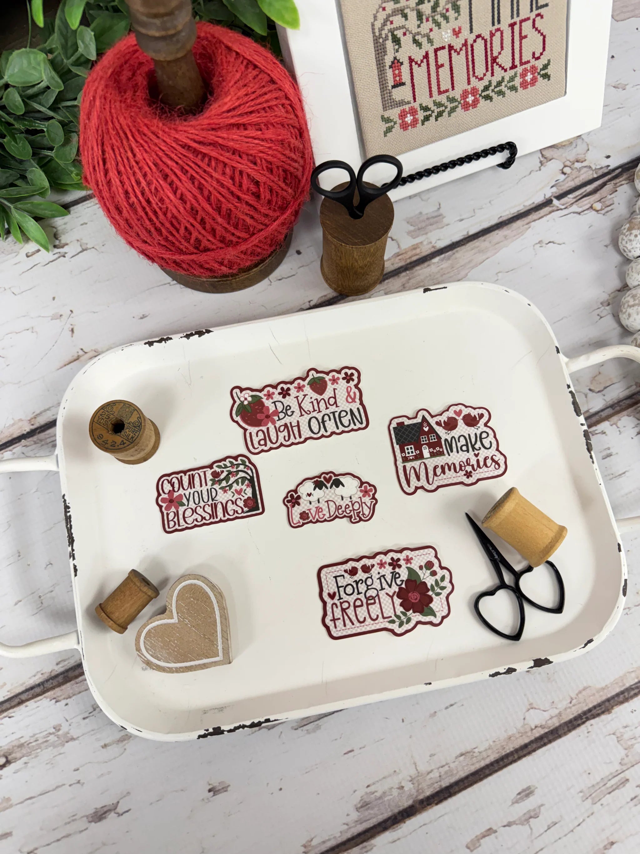 House Rules Sticker Pack | Primrose Cottage Stitches